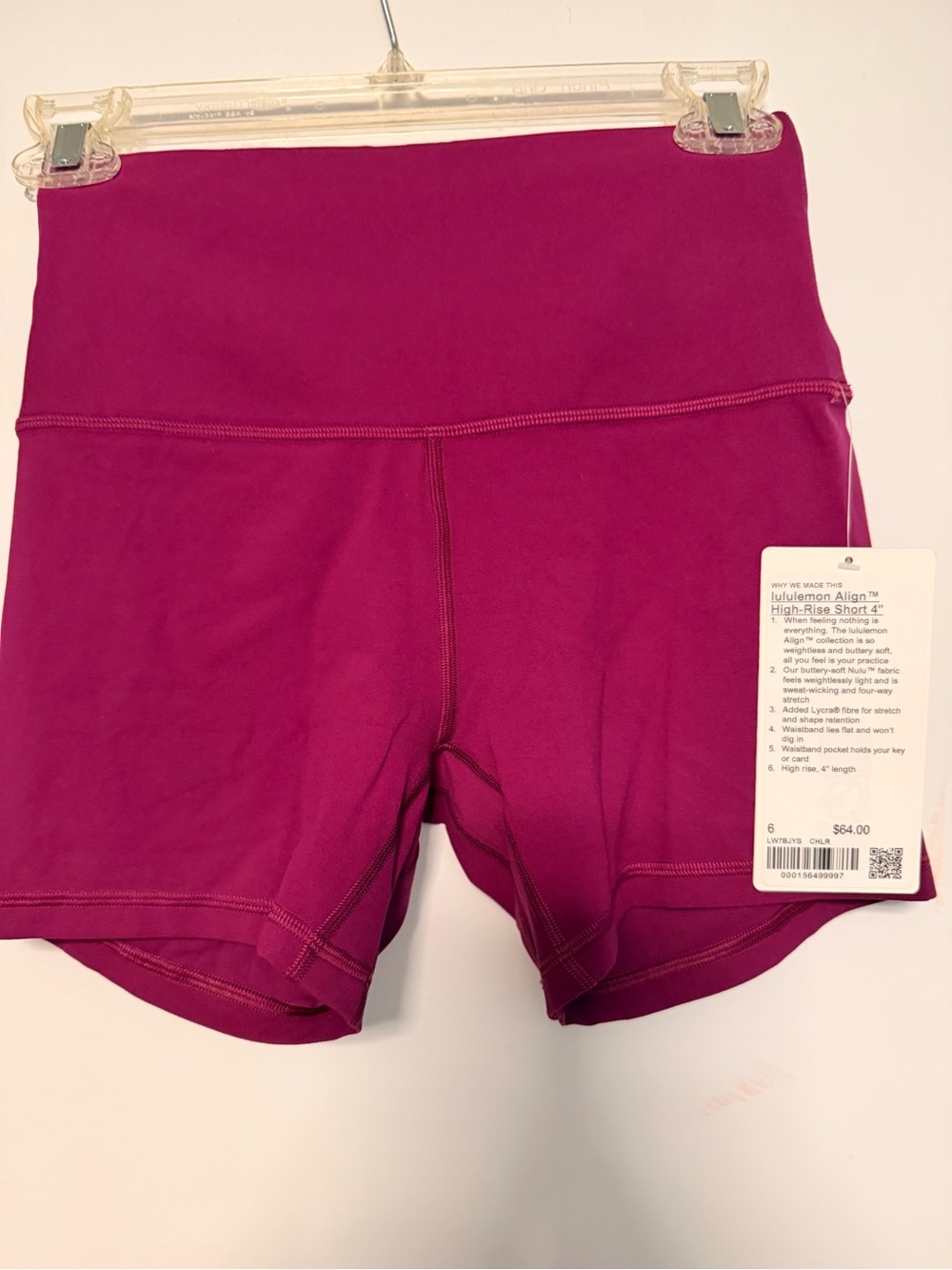 lululemon athletica Align High-Rise Shorts - Magenta - size 6